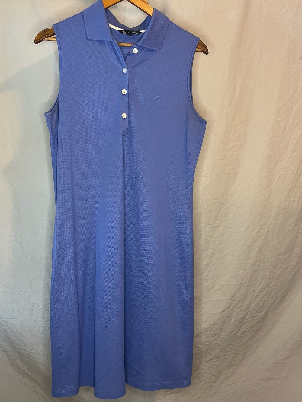 Brooks Brothers Sleeveless Polo Dress in Periwinkle Blue